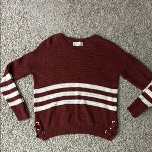 Pink republic size small sweater striped